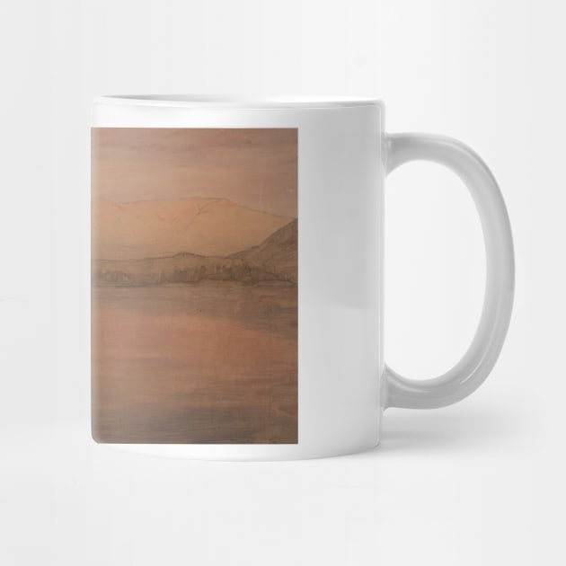 Mts. Katahdin and Turner from Lake Katahdin by Frederic Edwin Church by Classic Art Stall